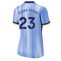 Maglia Calcio Tottenham Hotspur Pedro Porro #23 Seconda Divisa Donna 2024-25 Manica Corta